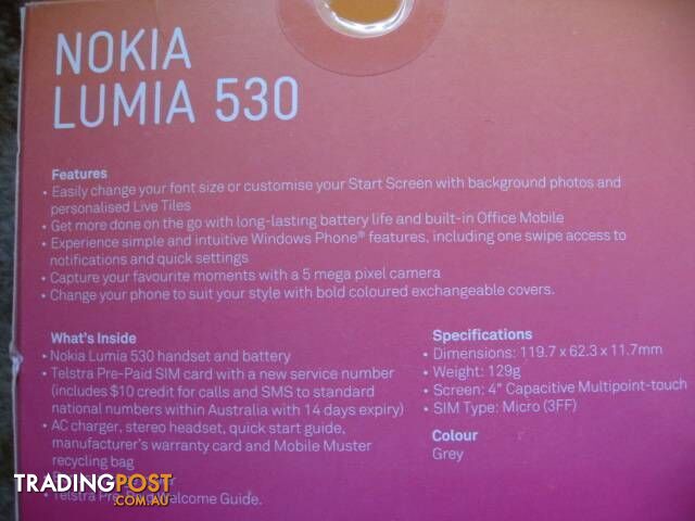 NEW NOKIA LUMIA PHONE WITH $10 SIM CARD