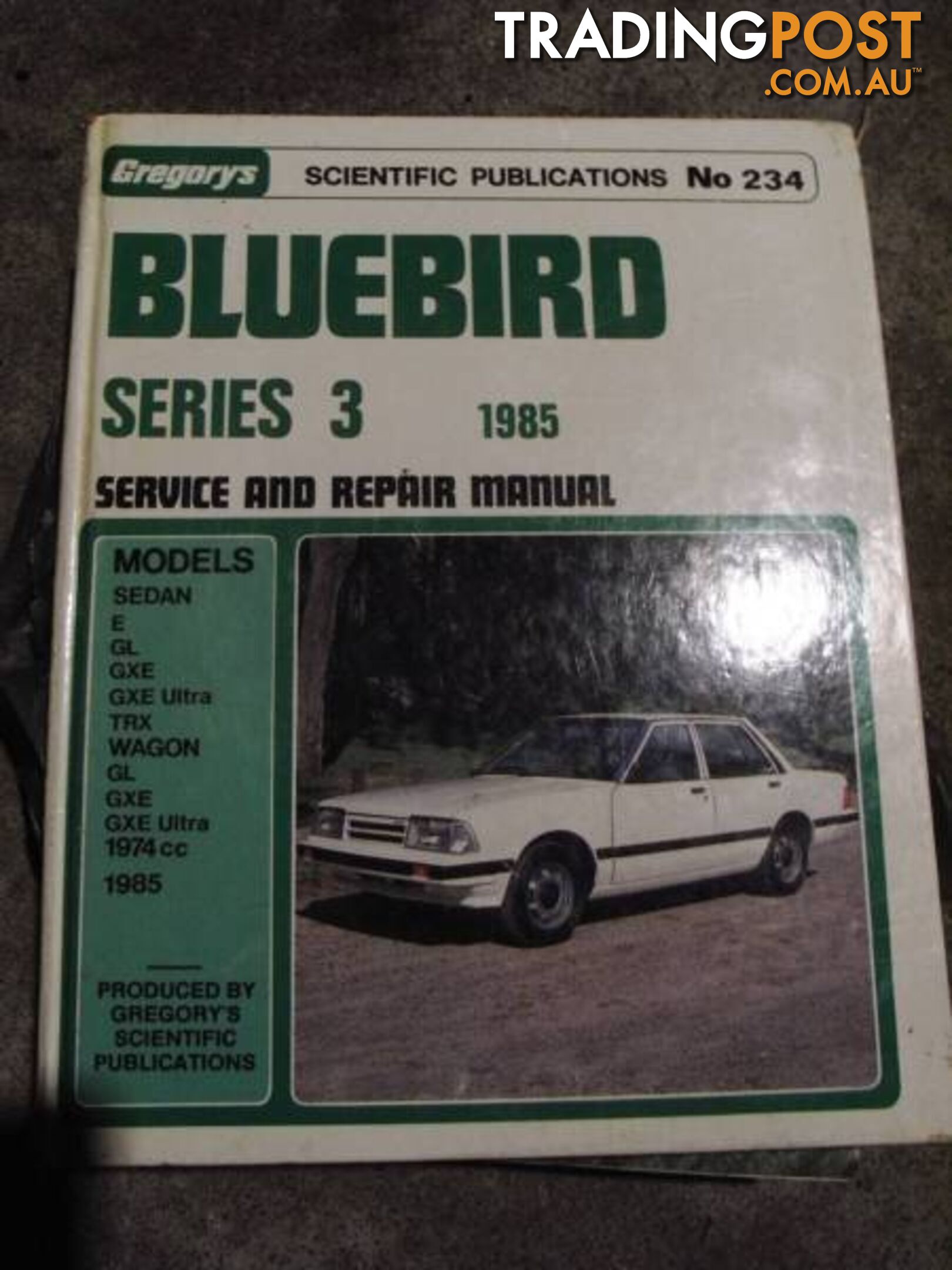 DATSUN NISSAN BLUEBIRD SERIES 3 - 1985 Repair Manual