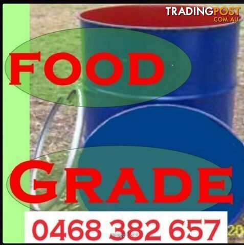 44 Gallon Drums Food Grade 🍅Passata🍅Boiler📞o468-382-657📞 or StockFeed as New