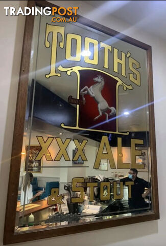 Wanted: TOOTHS XXX ALE &amp; RESCHS BEER MIRRORS WANTED TO BUY