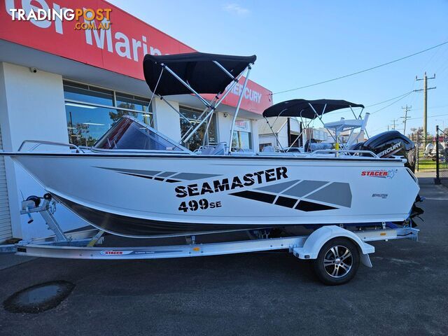 2024 499 SEAMASTER SE, 75HP MERCURY FOUR STROKE & 1298KG ALLOY TRAILER