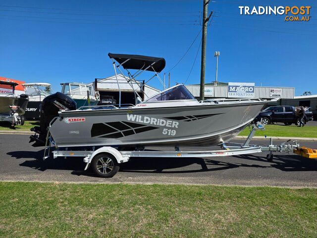 2026 519 WILLDRIDER STACER, 90HP MERCURY FOUR STROKE & 1400KG DRIVE ON ALLOY...