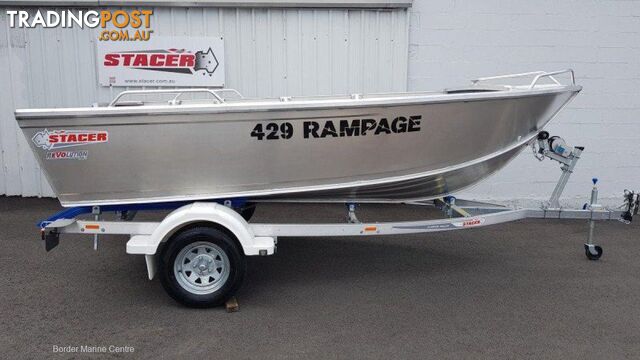 2026 429 RAMPAGE STACER, 40HP MERCURY FOUR STROKE & DUNBIER TRAILER