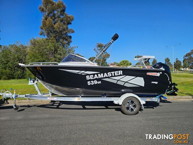 2026 539 SEAMASTER SE STACER, 115HP MERCURY FOUR STROKE & 1595KG ALLOY TRAILER