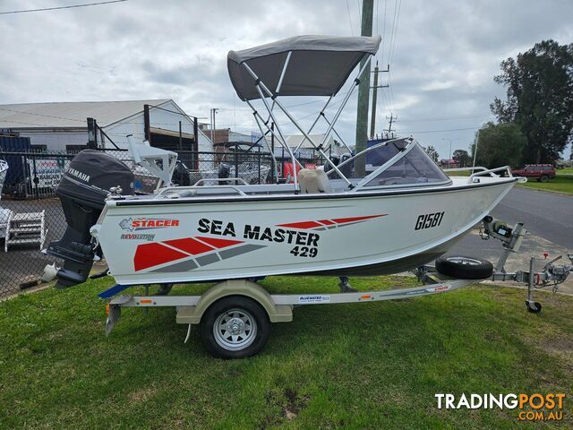 2018 429 SEAMASTER STACER, ALLOY TRAILER & 50HP YAMAHA FOUR STROKE 2018 128 HOURS