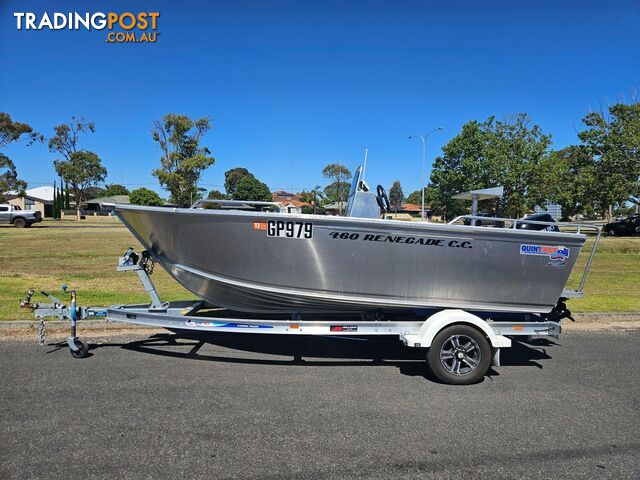 2021 460 RENEGADE CENTRE CONSOLE QUINTREX, 60HP SUZUKI FOUR STROKE & 1100KG ALLOY TRAILER