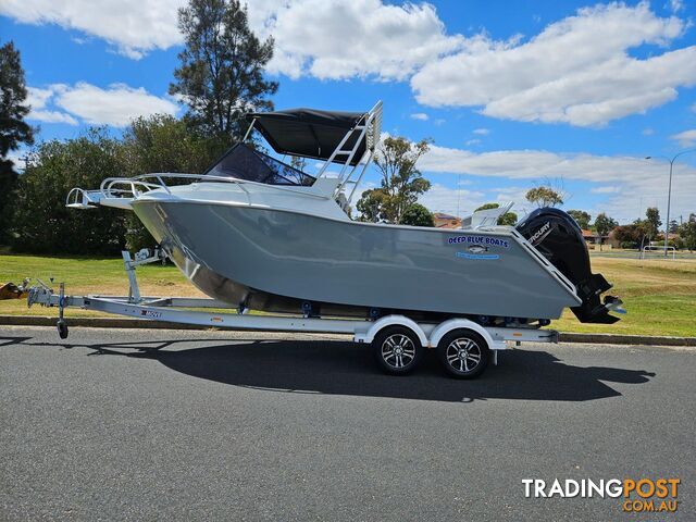 2023 5.5M PLATE RUNABOUT, 150HP MERCURY FOUR STROKE & ALLOY TRAILER