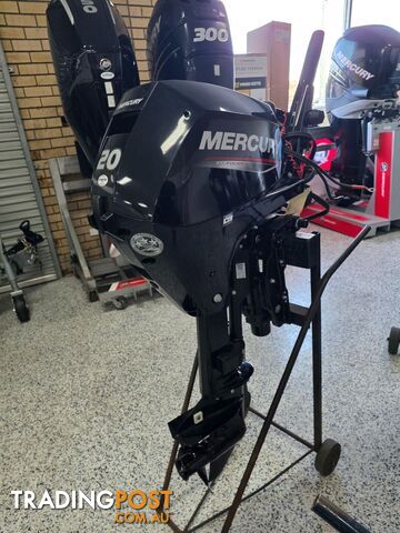 20HP MERCURY FOUR STROKE, ELEC START & PWR TILT 28 HOURS