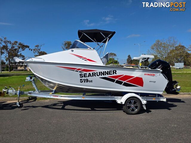 2026 519 SEARUNNER SE STACER, 115HP MERCURY FOUR STROKE COMMAND THRUST & 1400KG...