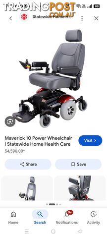 Mertis Maverick 14 powerchair model P330