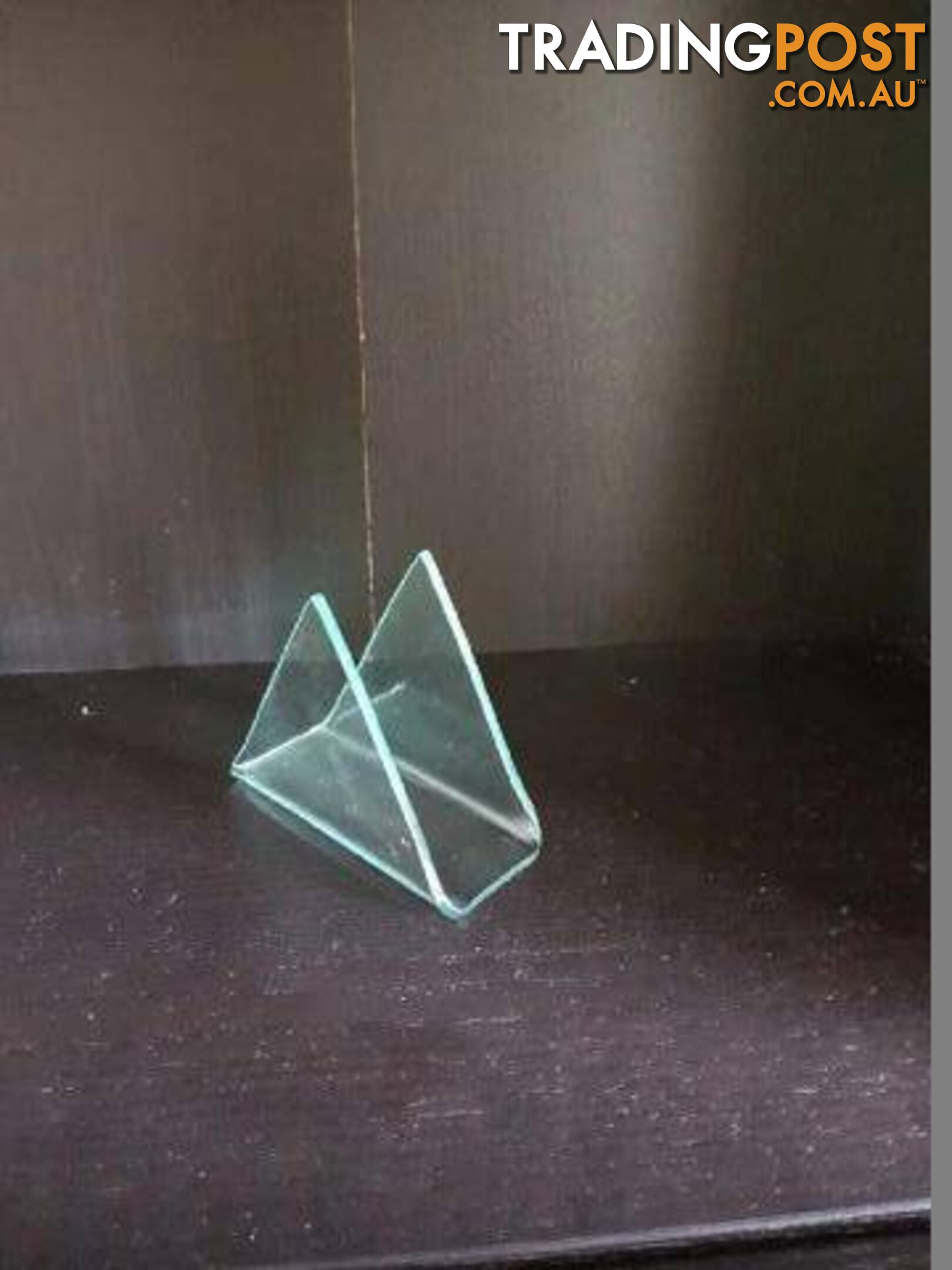 Glass Triangle Napkin / Serviette Holder Set of 6 - BRAND NEW