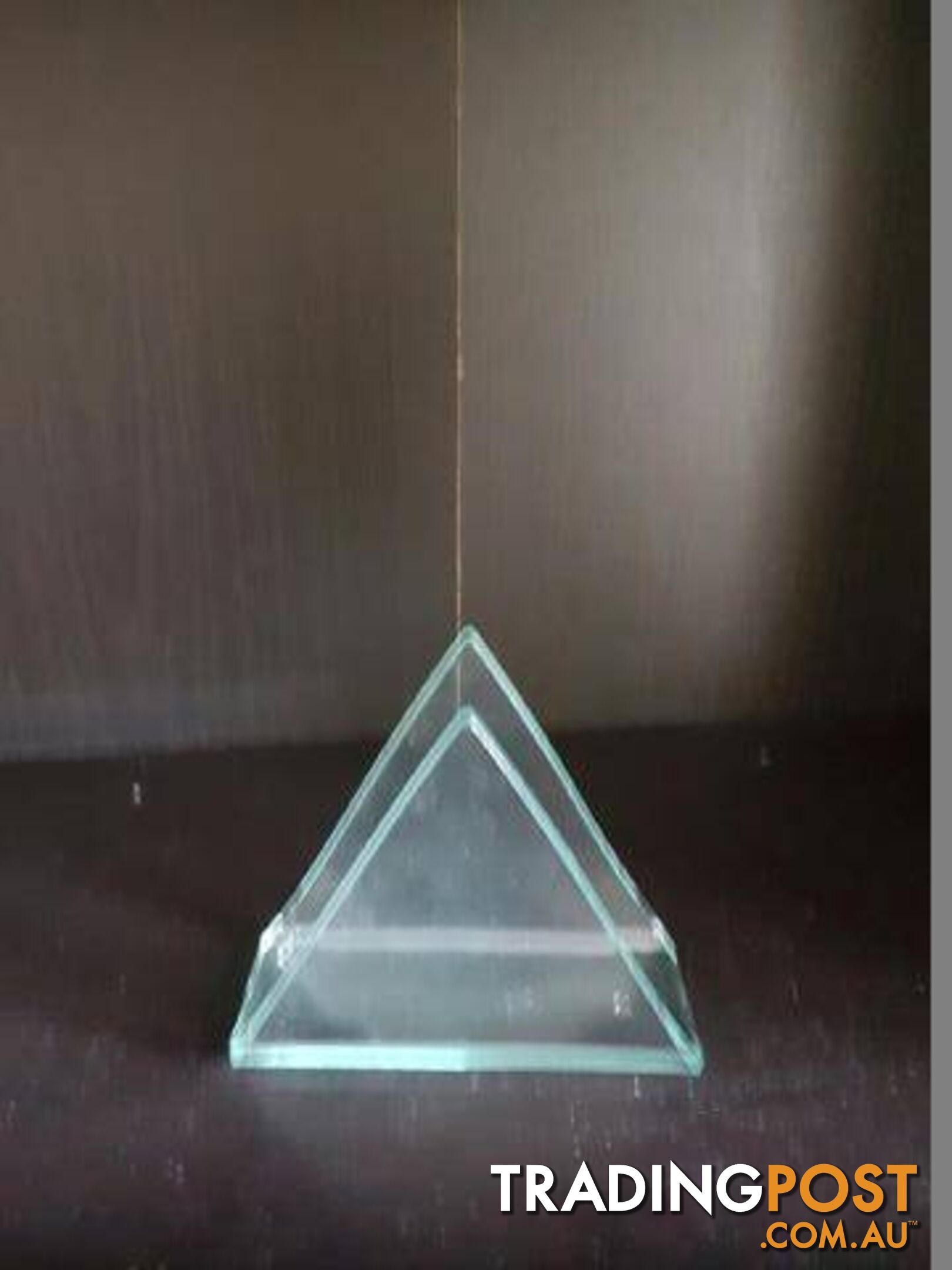 Glass Triangle Napkin / Serviette Holder Set of 6 - BRAND NEW