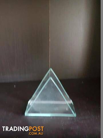 Glass Triangle Napkin / Serviette Holder Set of 6 - BRAND NEW