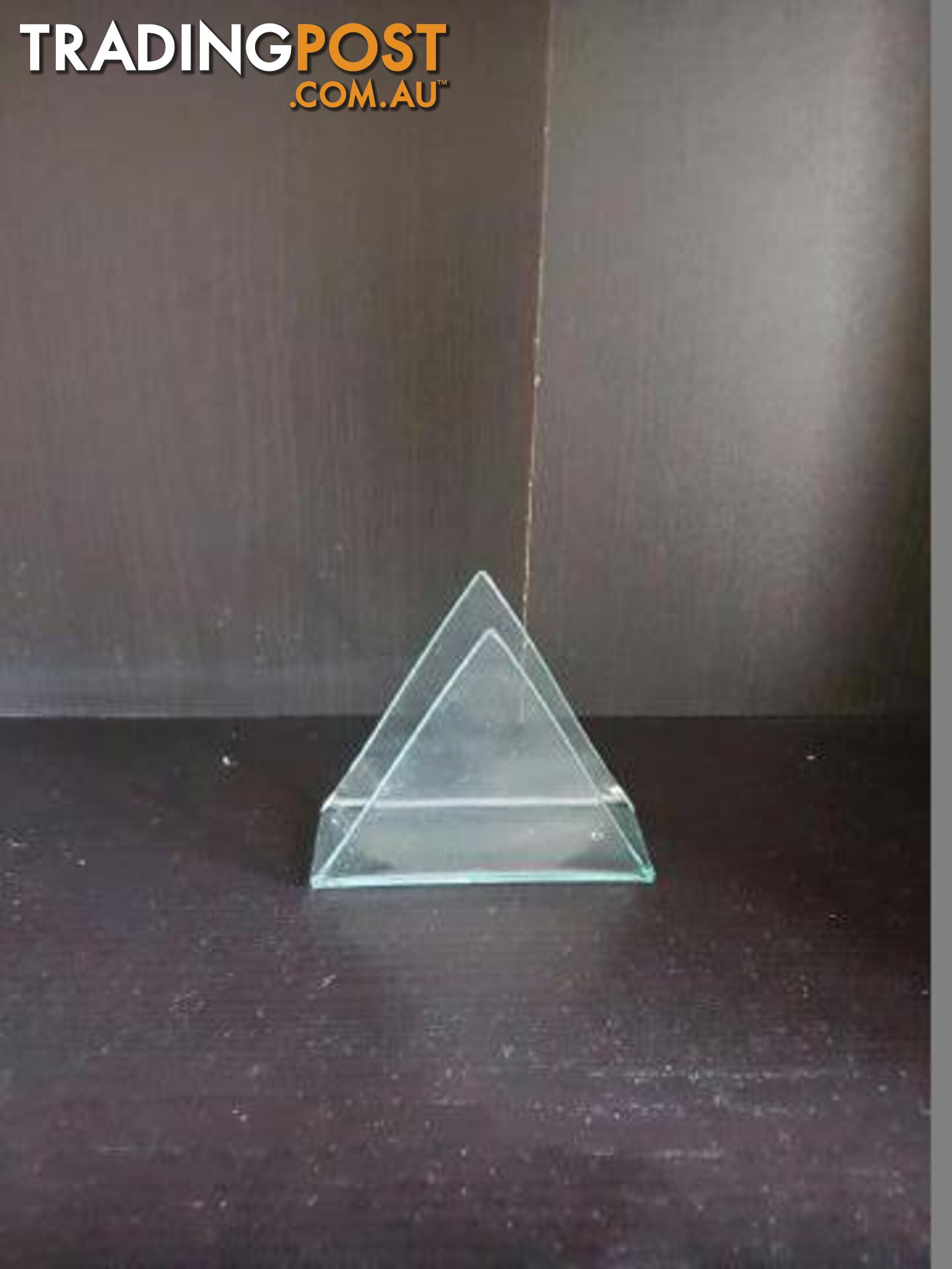 Glass Triangle Napkin / Serviette Holder Set of 6 - BRAND NEW