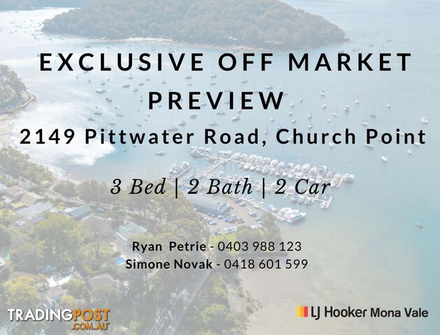 2149 Pittwater Road CHURCH POINT NSW 2105