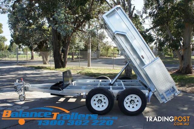 9Ã5 GALVANISED HYDRAULIC TANDEM TIPPER TRAILER ATM 3500KG (MODEL BT95HTE-450)