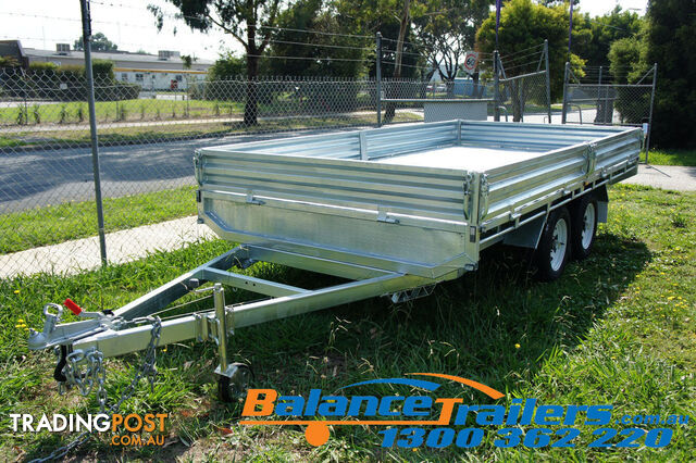 14Ã7 HEAVY DUTY FULLY WELDED FLAT TOP TANDEM TRAILER ATM 3500KG (MODEL NO...