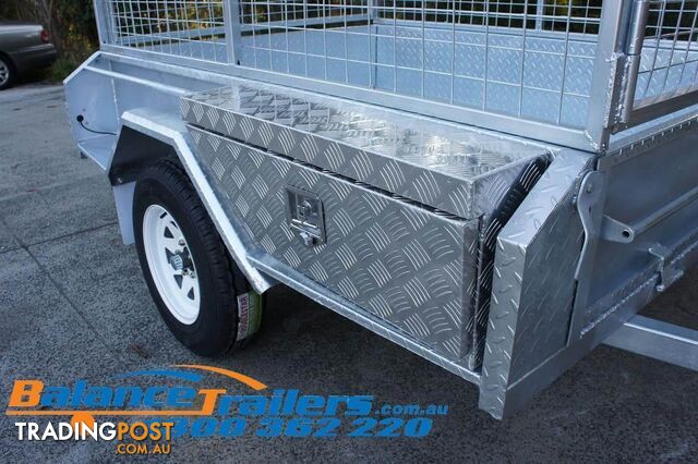 SIDE ALUMINIUM TOOL BOX 870X600X350MM FOR BOX TRAILER UTE TRUCK