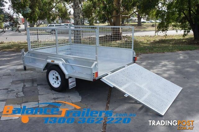 7Ã5 FULLY WELDED SINGLE AXLE TIPPER WITH RAMP ATM 750KG (MODEL NO BT75FWR)