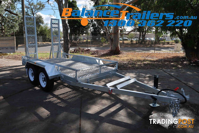 10Ã5 HEAVY DUTY FULLY WELDED TANDEM PLANT TRAILER WITH DROP DOWN RAMP ATM...