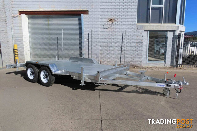 15X 6.6 FT GALVANISED HEAVY DUTY FULLY WELDED TANDEM CAR TRAILER ATM 3500KG