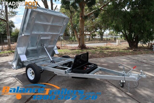 8Ã5 GALVANISED HYDRAULIC SINGLE AXLE TIPPER TRAILER ATM 1800KG (MODEL...