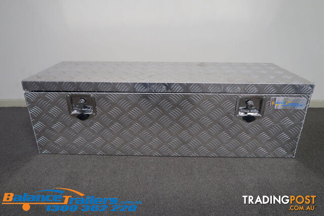 FRONT ALUMINIUM TOOL BOX L1200XW400XH350MM - MODEL 1