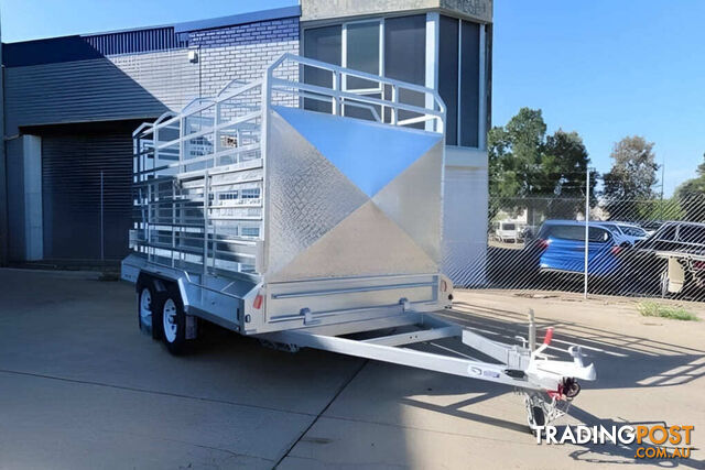 12Ã6 HEAVY DUTY FULLY WELDED TANDEM LIVE STOCK TRAILER ATM 3500KG