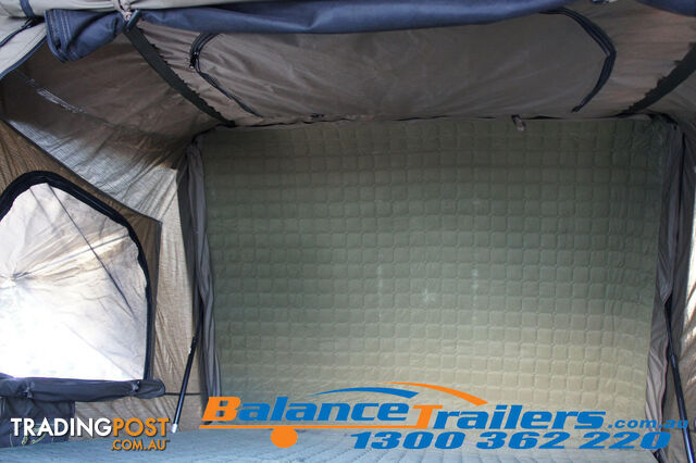 AERODYNAMIC HARD SHELL FOLDABLE ROOF TOP TENT CAMPING ROOFTOP 4WD - photo 5 of 25