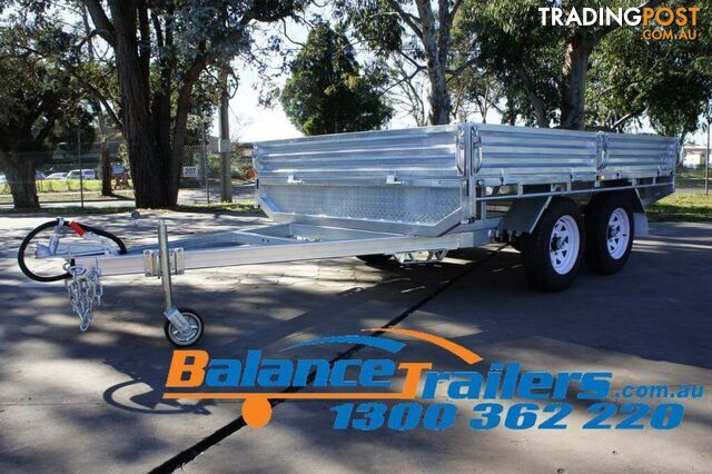 10Ã7 HEAVY DUTY FULLY WELDED FLAT TOP TANDEM TRAILER ATM 3500KG (MODEL NO...