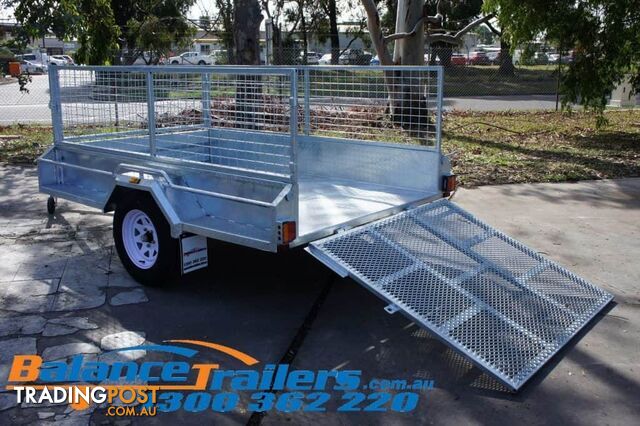 8Ã5 FULLY WELDED SINGLE AXLE TIPPER WITH RAMP ATM 750KG (MODEL NO BT85FWR)