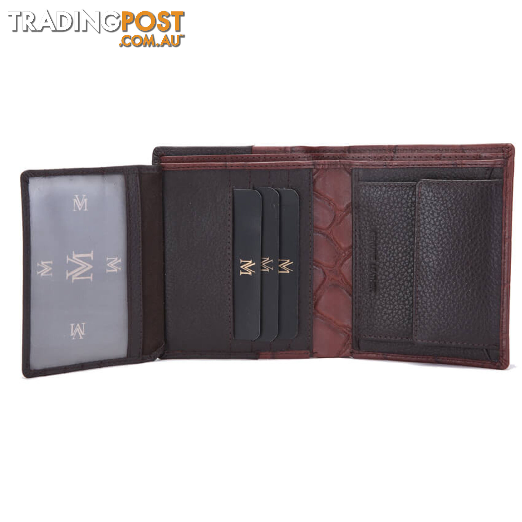 MS4 GENUINE COWHIDE LEATHER MENS SPORT WALLET