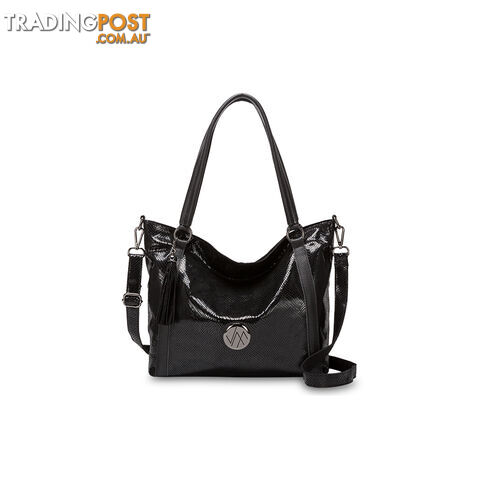 TOSCA Black Womens Genuine Leather Tote Bag