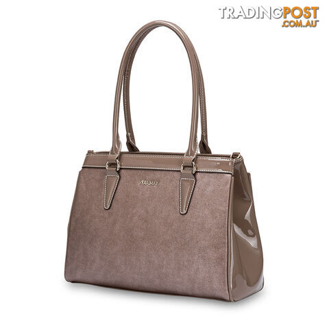 Meredith Mushroom Brown Womens Fashion Work Handbag