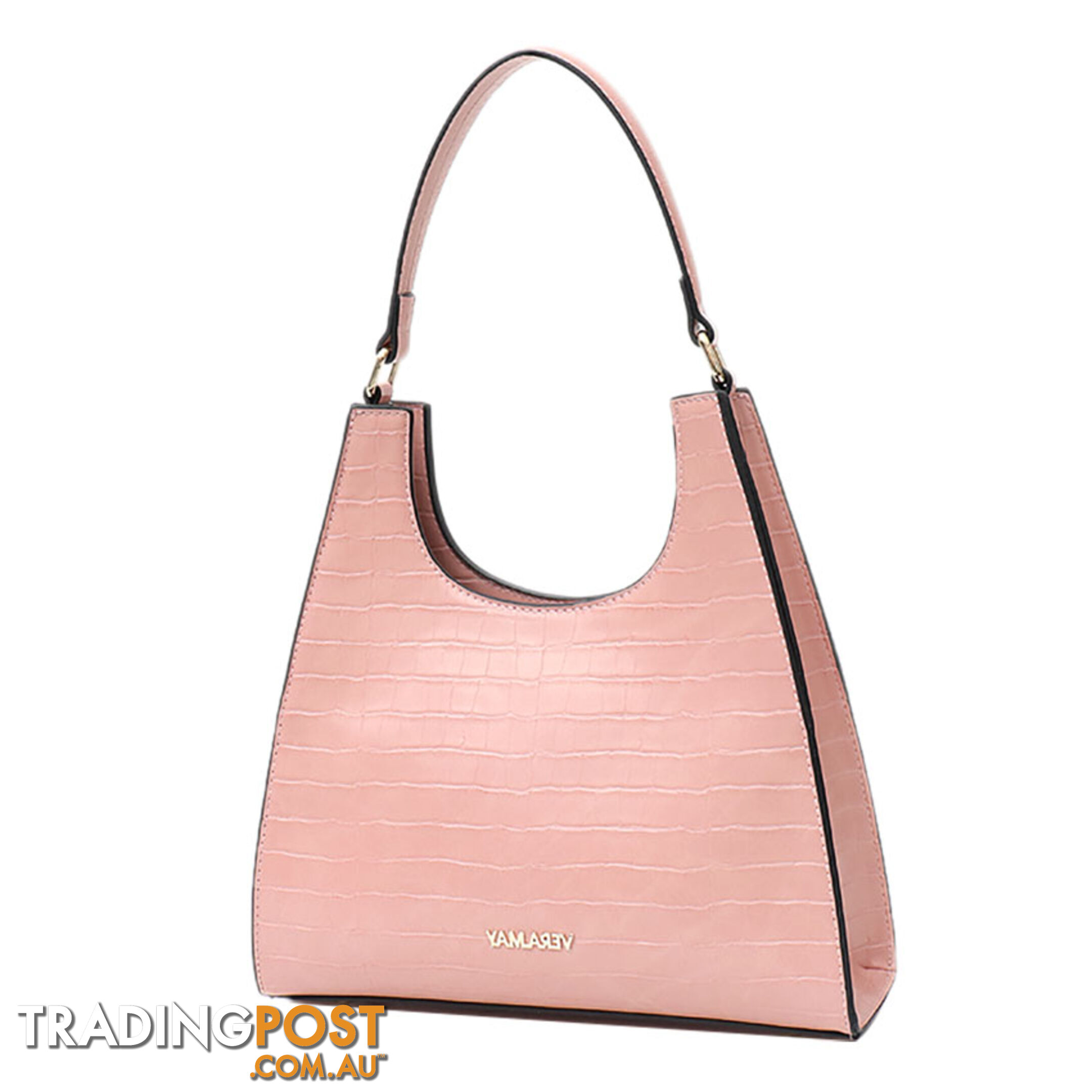 ASHLEY PINK FAUX LEATHER WOMENS HANDBAG