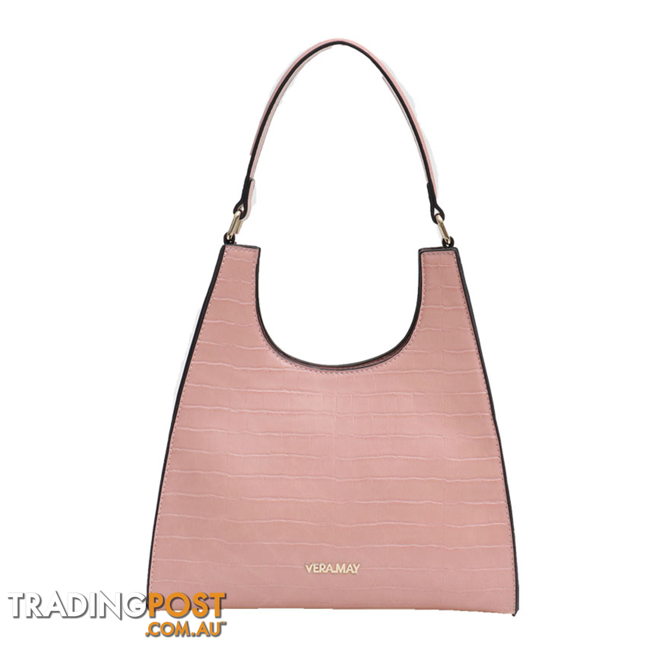 ASHLEY PINK FAUX LEATHER WOMENS HANDBAG