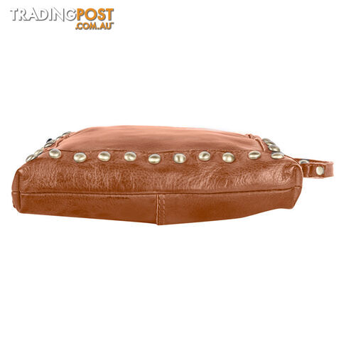 WEST TAN GENUINE LEATHER LADIES HANDBAG