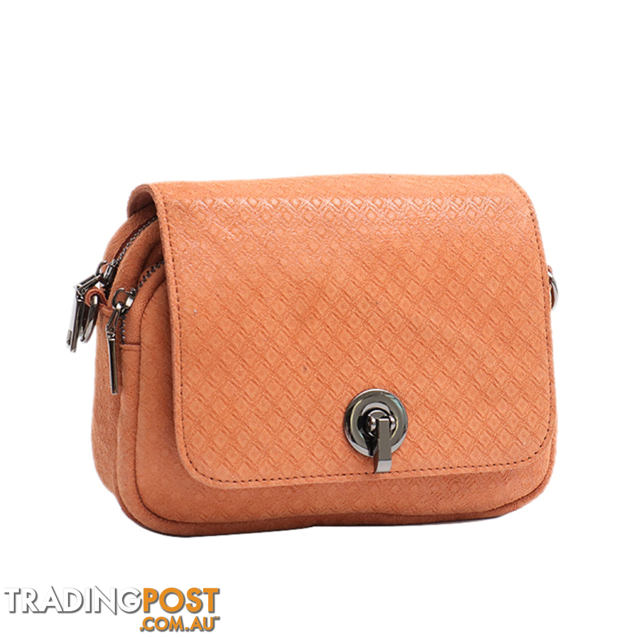 JAYNE TAN GENUINE LEATHER LADIES CROSS BODY HANDBAG