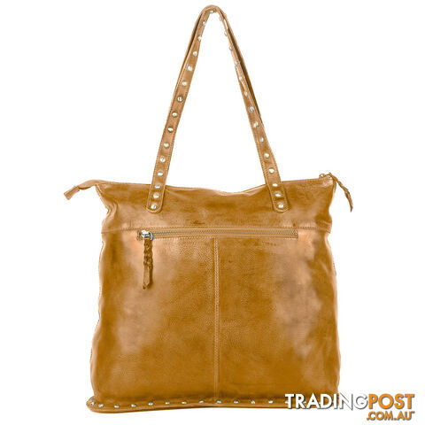 WELLINGTON MUSTARD GENUINE LEATHER LADIES HANDBAG