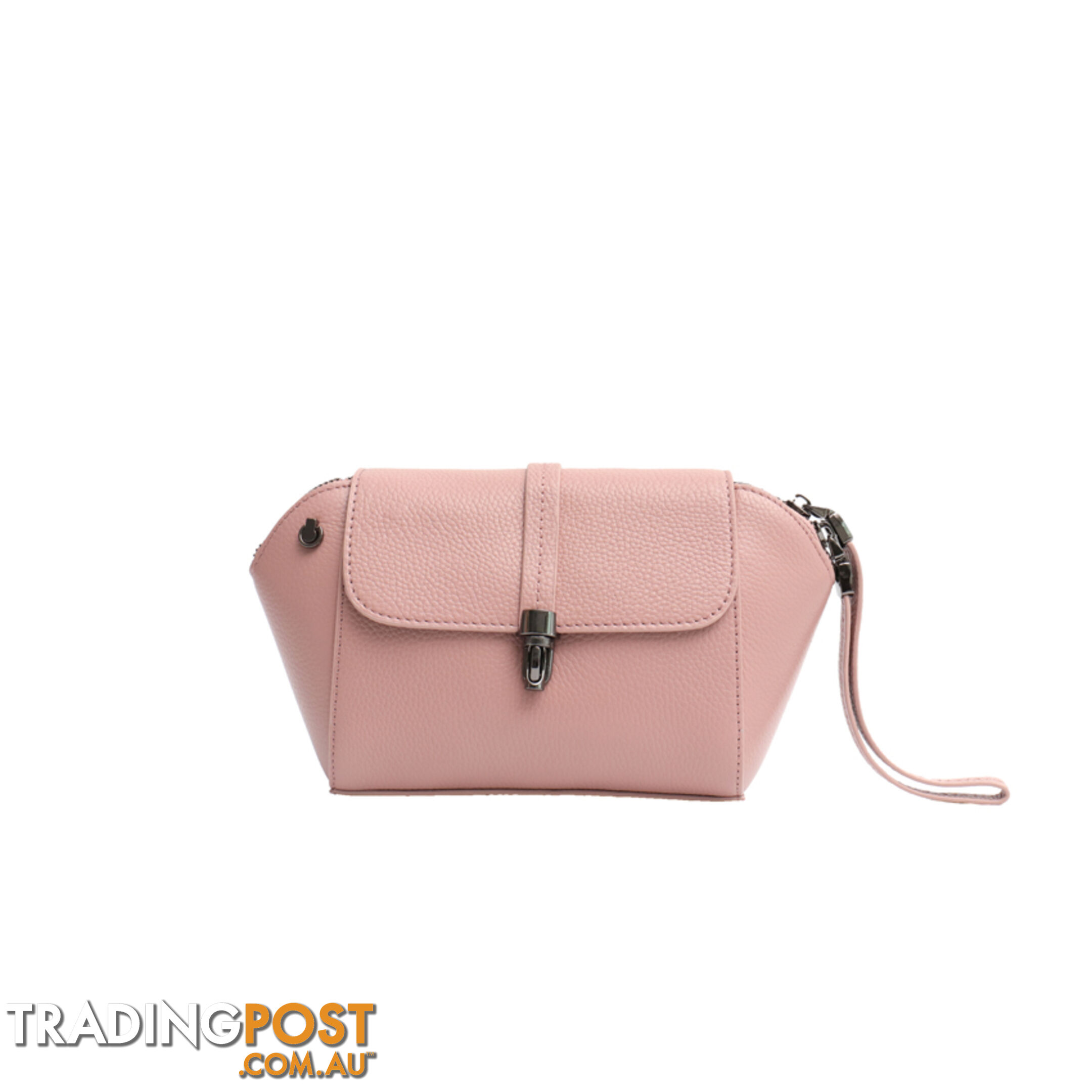 KARMEL PINK GENUINE LEATHER LADIES SMALL HANDBAG