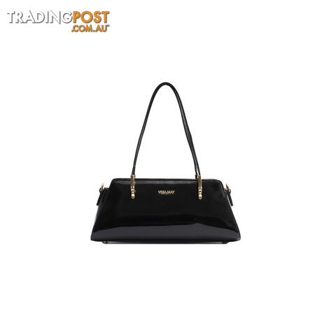 TIANNA BLACK VEGAN LEATHER LADIES HANDBAG