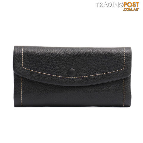 NONIE BLACK GENUINE LEATHER LADIES WALLET