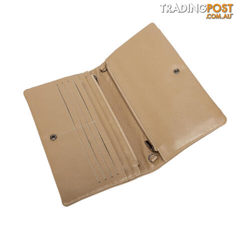 KELSI Beige Womens Genuine Leather Wallet