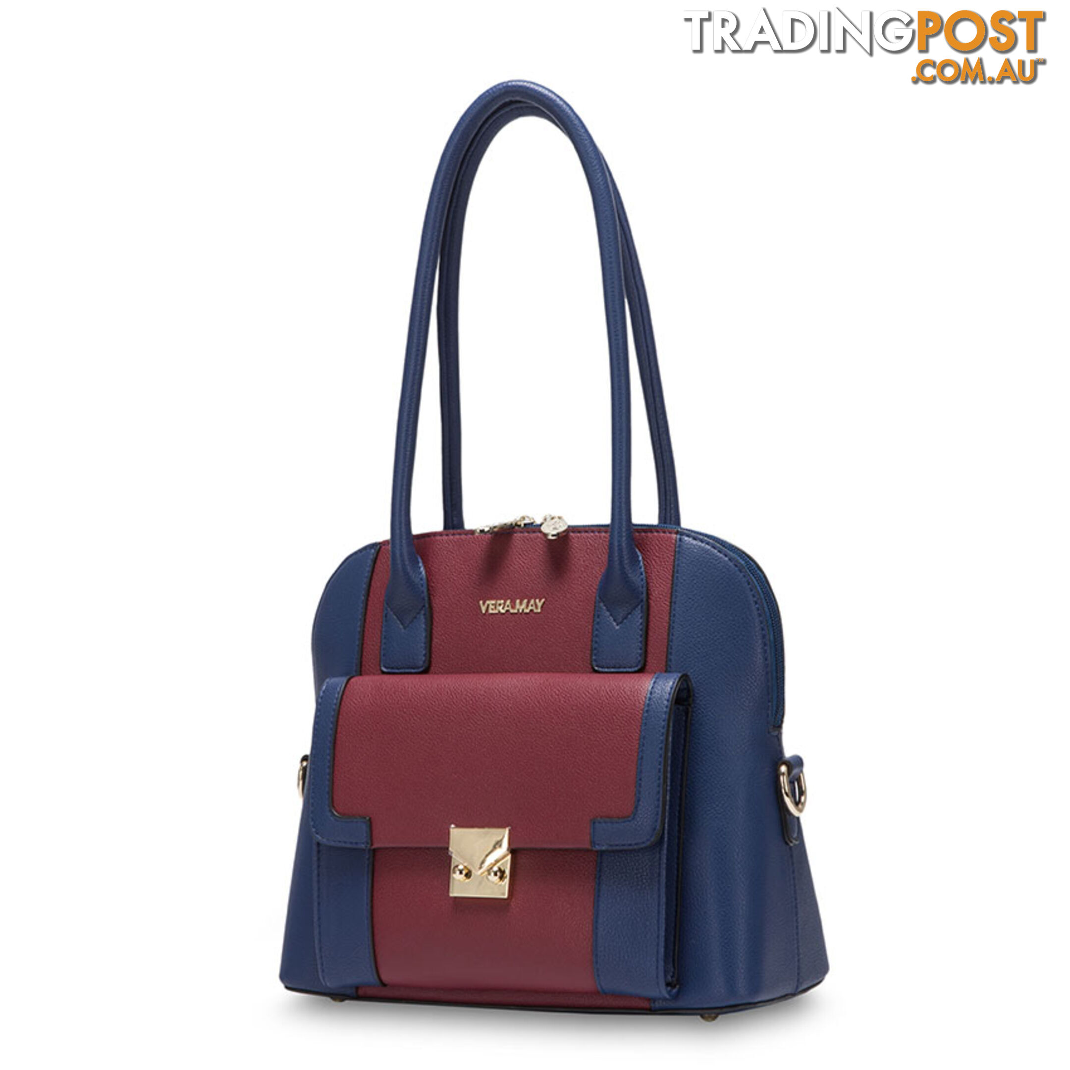 LIANA Navy & Burgundy Womens Handbag