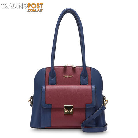 LIANA Navy & Burgundy Womens Handbag