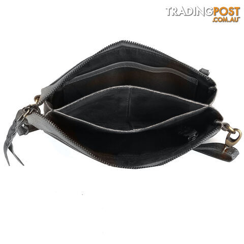 WESTON OLIVE GENUINE LEATHER LADIES HANDBAG