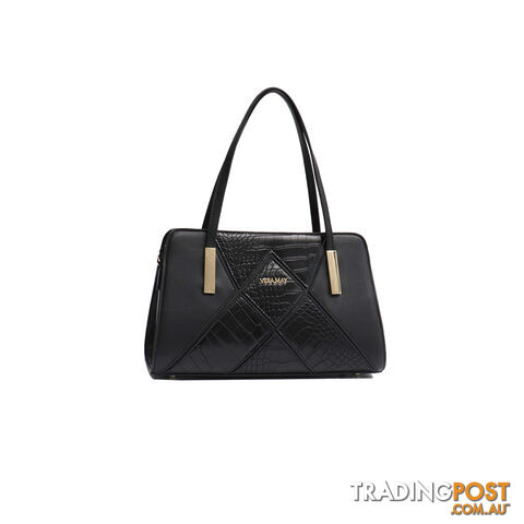 SHANNON BLACK VEGAN LEATHER LADIES HANDBAG