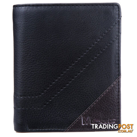 MS6 Genuine Cowhide Leather Mens Sport Wallet
