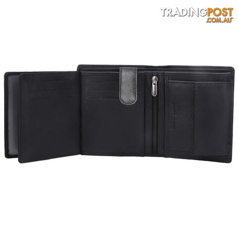 MS6 Genuine Cowhide Leather Mens Sport Wallet