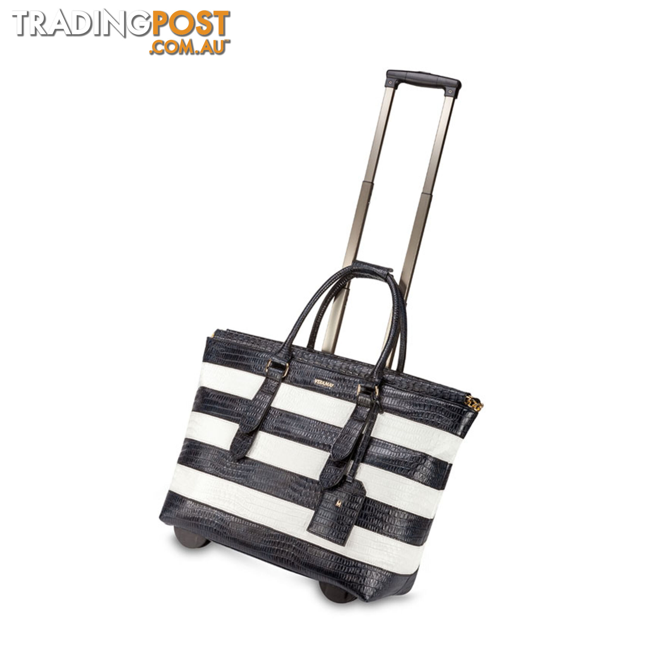 DARWIN STRIPED BLACK WHITE Travel Bag